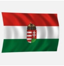 Zászló magyar 20x30 címeres